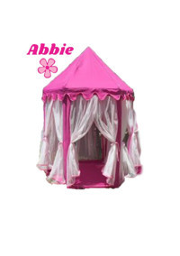 Abbie Sultan Işıklı Kız Oyun Çadırı Pembe