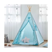 Aybi Baby Üçgen Kızılderili Unisex Oyun Çadırı Turkuaz