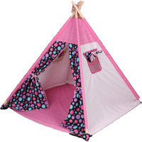 Abbie Rainbow Üçgen Kızılderili Unisex Oyun Çadırı Pembe