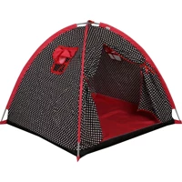 Abbie Lx Yuvarlak Unisex Oyun Çadırı Kırmızı Gri