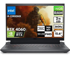 Dell Gaming G15 5530 G155530017U BT21 Harici GeForce RTX 4060 Intel Core i9 13900HX 16 GB Ram 2 TB SSD 15.6 inç Full HD FreeDos Oyuncu Laptop