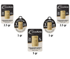 İar 24 Ayar 5-2x2.5-2x1 gr Gram Altın