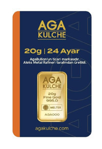 Agakulche 24 Ayar 20 gr Gram Altın