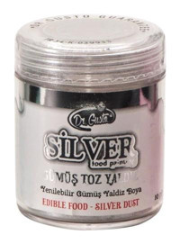 Dr. Gusto Gümüş Su Bazlı Toz Gıda Boyası 10 gr