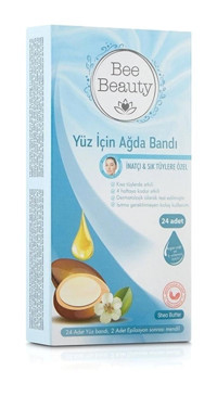 Bee Beauty İnatçı Sık Tüyler 24 Adet Yüz Ağda Bandı