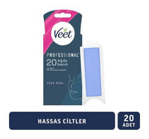 Veet Professional Hassas Ciltler 20 Adet Yüz Ağda Bandı
