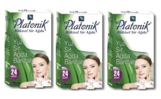 Platonik Bitkisel Sir Ağda Yeşil 3x24 Adet Yüz Ağda Bandı