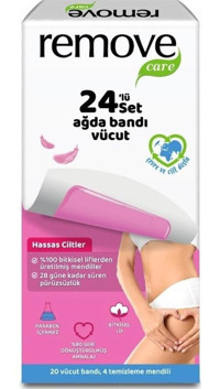 Remove Care Hassas Ciltler 24 Adet Yüz Ağda Bandı
