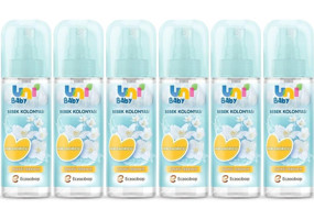 Uni Baby Çiçeksi Kokular Sprey Bebek Kolonyası 6x150 ml