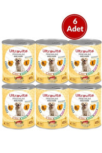 Ultravita Premium Yüksek Proteinli Sığır Etli Yetişkin Yaş Köpek Maması 415 gr 6'lı