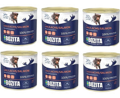 Bozita Somonlu Yetişkin Yaş Köpek Maması 625 gr 6'lı