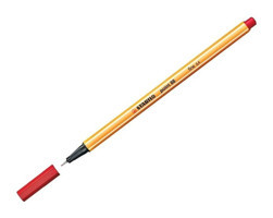 Stabilo Point 88 Fineliner Plastik Tek Renkli 0.4 mm Kırmızı Tükenmez Kalem