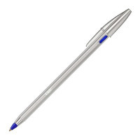 Bic Cristal Renew 990126 Metal Tek Renkli Siyah Tükenmez Kalem