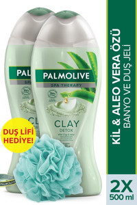 Palmolive Clay Detox Aloe Vera-Kil Duş Jeli 2x500 ml