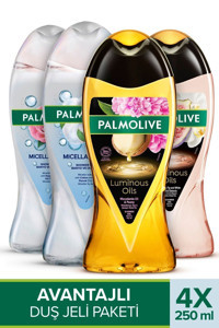 Palmolive Luminous Oils-Micellarcare Nemlendirici Duş Jeli 4x250 ml