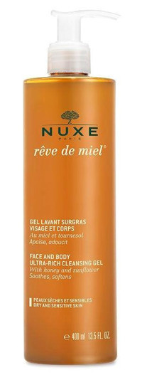 Nuxe Gel Lavant Surgas Visage Et Corps Ayçiçeği-Bal Duş Jeli 400 ml