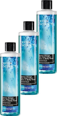 Avon Ocean Surge Deniz-Nane Duş Jeli 3x250 ml