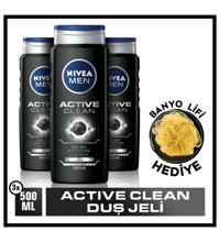 Nivea Aktif Karbon Duş Jeli 3x500 ml