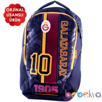 Hakan Çanta Galatasaray Su Geçirmez 2 Gözlü Çok Renkli Lise Unisex Sırt Çantası