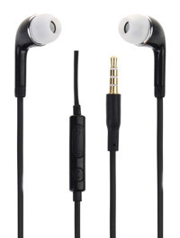 PH26 Ecout-Fil-Noir Silikonlu Mikrofonlu 3.5 mm Jak Kablolu Kulaklık Siyah