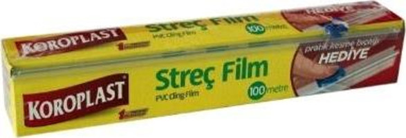 Koroplast Pvc 50 cm x 10000 cm 8 Mikron Palet Streç Film 4 Adet