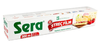 Sera 45 cm x 30000 cm 8 Mikron Palet Streç Film 1 Adet