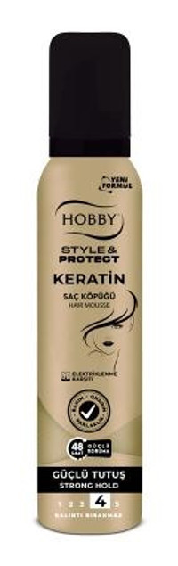 Hobby Keratin Normal Saçlar İçin Şekillendirici Hacim Veren Saç Köpüğü 150 ml