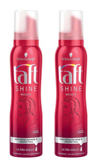 Schwarzkopf Taft Shine Normal Saçlar İçin Şekillendirici Hacim Veren Saç Köpüğü 2x150 ml
