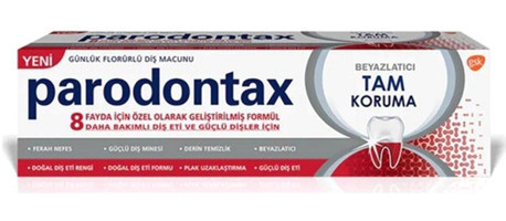 Parodontax Tam Koruma Beyazlatıcı Naneli Florürlü Diş Macunu 75 ml