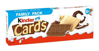 Kinder Cards Family Pack Çikolatalı Bisküvi 256 gr