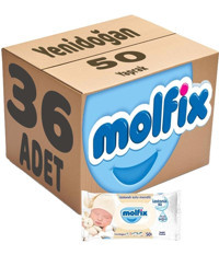 Molfix İzotonik Sulu Yenidoğan 50 Yaprak 36'lı Islak Mendil