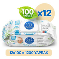 Papilion Baby Antibakteriyel Yenidoğan 100 Yaprak 12'li Islak Mendil