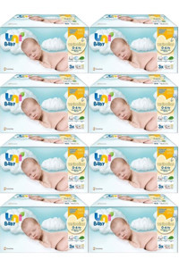 Uni Baby Narin Ciltler İçin Antibakteriyel Yenidoğan 40 Yaprak 24'lü Islak Mendil