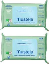 Mustela Compost Antibakteriyel Zeytinyağlı 60 Yaprak 2'li Islak Mendil