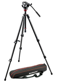 Manfrotto MVH500AH Çantalı 2 Kademeli Video Head Tripod 148 cm