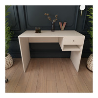 Bimossa Berlin S7140 Çekmeceli 74x56x114 cm Suntalam Gövdeli Mdf Ayaklı Beyaz Çalışma Masası