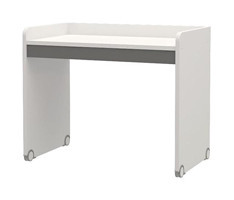 Almila Neo 86x60.8x106.2 cm Ahşap Gövdeli Ayaklı Beyaz-Gri Çalışma Masası