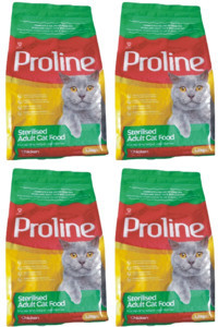 Pro Line Tavuk Kısırlaştırılmış Tahıllı Yetişkin Kuru Kedi Maması 4x1.2 kg