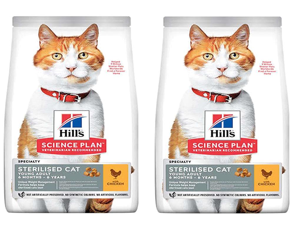 Hill's Science Plan Tavuk Kısırlaştırılmış Yetişkin Kuru Kedi Maması 2x1.5 kg