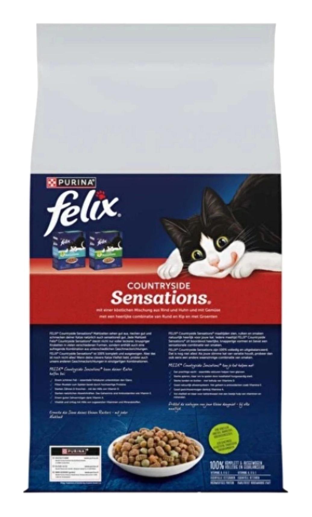 Felix Sensations Sığır-Tavuk Yetişkin Kuru Kedi Maması 7.5 kg