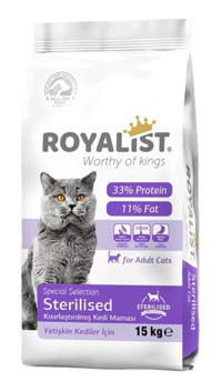Royalist Balık Kısırlaştırılmış Yetişkin Kuru Kedi Maması 15 kg