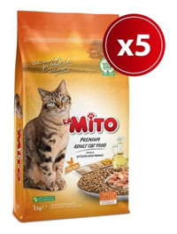 Mito Tavuk Yetişkin Kuru Kedi Maması 5x1 kg