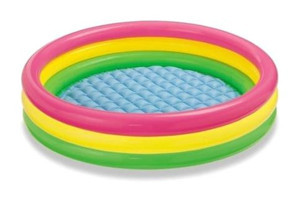Intex 114 x 114 cm Yuvarlak Şişme Havuz Çok Renkli