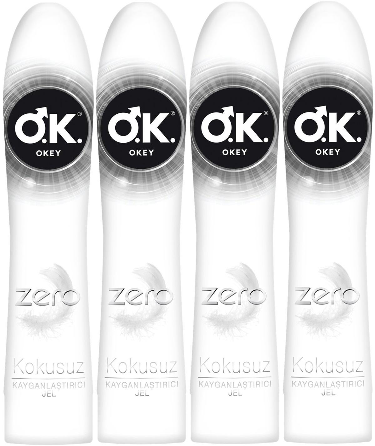 Okey Zero Su Bazlı Kayganlaştırıcı Jel 4x100 ml