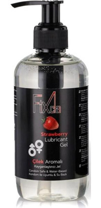 Fixcla Su Bazlı Çilekli Kayganlaştırıcı Jel 250 ml