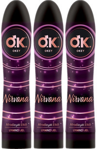 Okey Nirvana Su Bazlı Kayganlaştırıcı Jel 3x100 ml