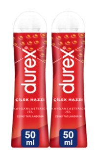 Durex Play Su Bazlı Çilekli Kayganlaştırıcı Jel 2x50 ml