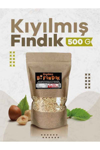 Bi Fındık Kavrulmuş Tuzsuz Organik Glutensiz Kıyılmış Ordu Fındık İçi 500 gr