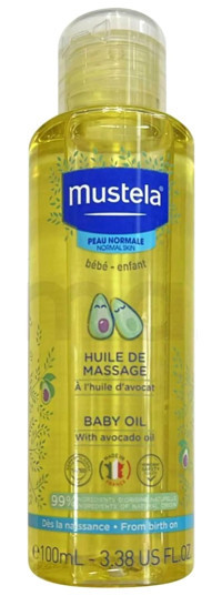 Mustela Huile de Massage Organik Avakadolu Hipoalerjenik Masaj Yağı 100 ml