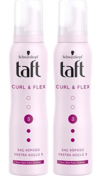 Schwarzkopf Taft Bukle Belirginleştici No:3 Normal Saçlar İçin Şekillendirici Hacim Veren Saç Köpüğü 2x150 ml